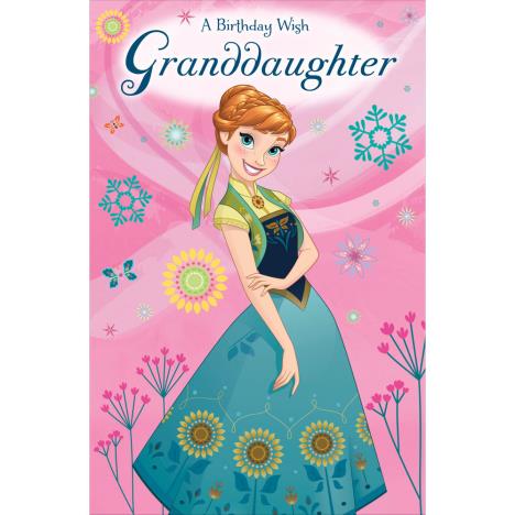Granddaughter Anna Disney Frozen Birthday Card £2.49